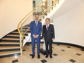 Visite de Son Exc. Monsieur Tadahiro MATSUBARA, ambassadeur du Japon