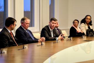 Réception en l’honneur du corps diplomatique à l’Hôtel du Conseil d’État